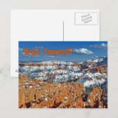 Carte Postale Bryce Canyon (Devant / Derrière)