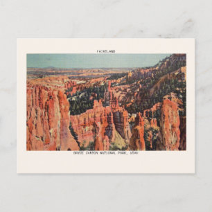 Carte Postale Bryce Canyon National Park Fairyland Vintage