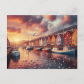 Carte Postale bryggen bergen norway (Devant)