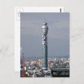 Carte Postale BT Tower, Londres, Angleterre. (Devant / Derrière)
