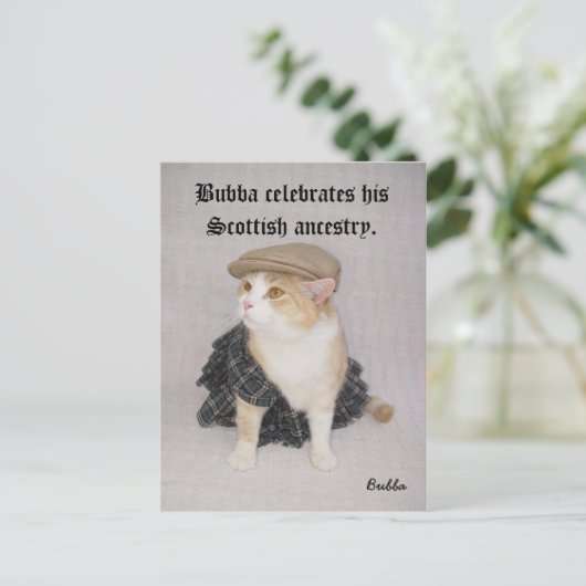 Carte Postale Bubba écossais (Debout devant)