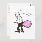 Carte postale Bubble Butt (Devant / Derrière)