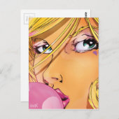 Carte Postale Bubble Girl - Coupé (Devant / Derrière)