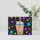 Carte Postale Bubble Tea - Bubble Arrière - plan (Debout devant)