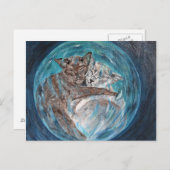 Carte Postale Bubblecats dans le cyberespace (Devant / Derrière)