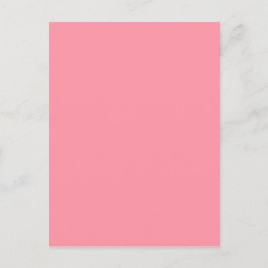 Carte Postale Bubblegum rose Trend couleur Customisé Modèle (Devant)