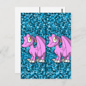 Carte Postale Bubblegum SD Furry Dragon 1 Signet (Devant / Derrière)