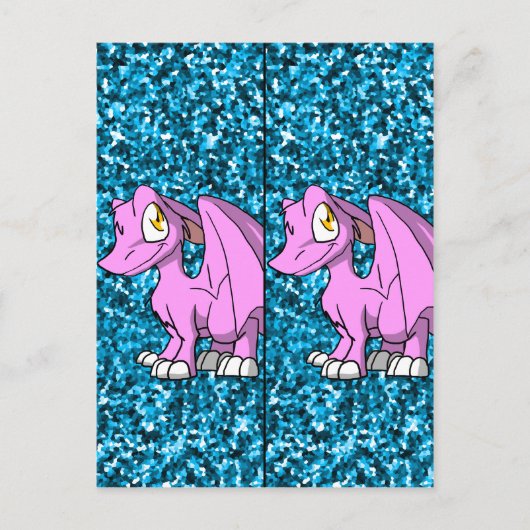 Carte Postale Bubblegum SD Furry Dragon 1 Signet (Devant)