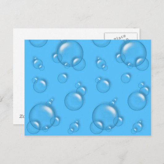 Carte Postale Bubbles Arrière - plan PostCard! (Devant / Derrière)