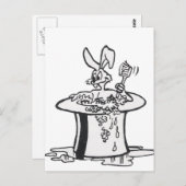 Carte Postale Bubling Bunny Coloriage Plate (Devant / Derrière)