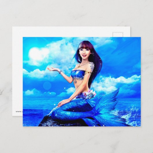 Carte Postale Bubly Mermaid (Devant / Derrière)
