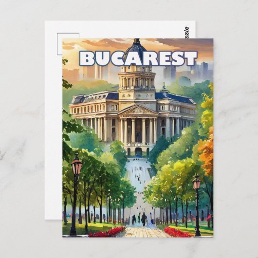 Carte Postale Bucarest dévoile son charme (Devant / Derrière)
