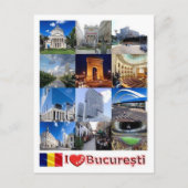 Carte Postale Bucarest I Love - Roumanie - (Devant)