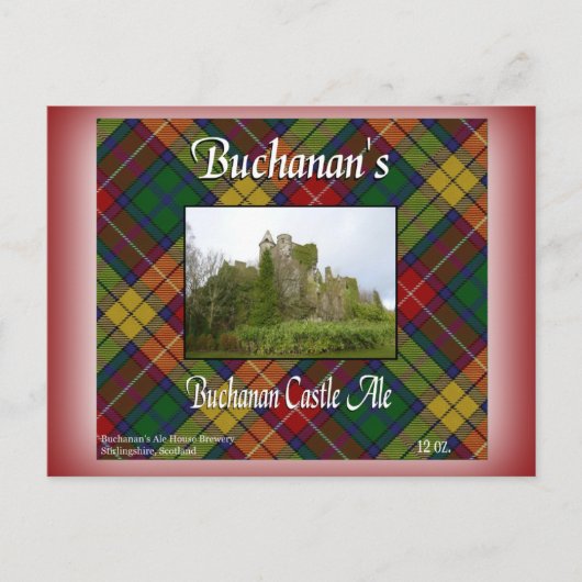 Carte Postale Buchanan's Buchanan Castle Ale (Devant)