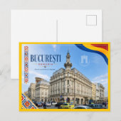 Carte Postale Bucharest Grand Hôtel Continental (Devant / Derrière)