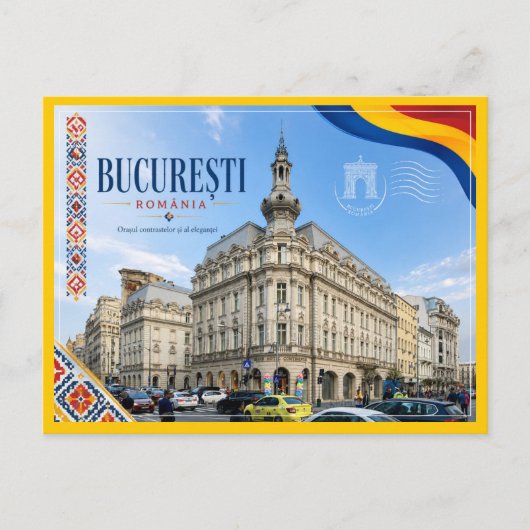 Carte Postale Bucharest Grand Hôtel Continental (Devant)