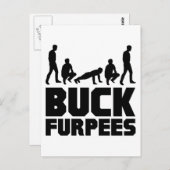 Carte Postale Buck Furpees — Burpees Fitness (Devant / Derrière)