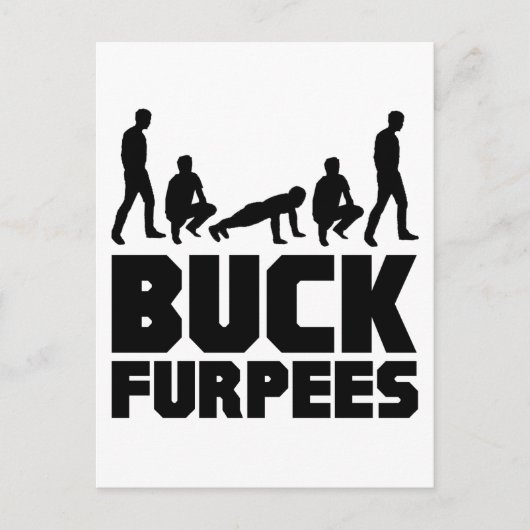 Carte Postale Buck Furpees — Burpees Fitness (Devant)