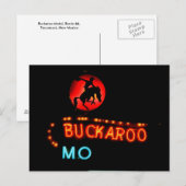 Carte Postale Buckaroo Motel, Tucumcari, Nouveau-Mexique (Devant / Derrière)