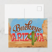 Carte Postale Buckeye Arizona Vintage voyage (Devant / Derrière)
