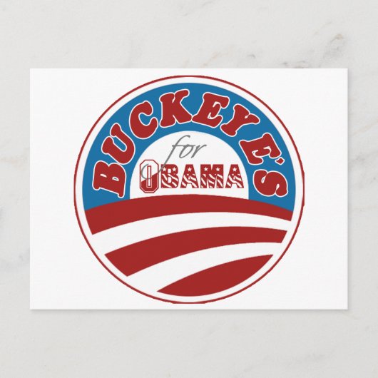 Carte Postale Buckeyes pour Obama (Devant)
