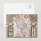 Carte Postale Buckinghamshire, gravée par Jodocus (Devant / Derrière)
