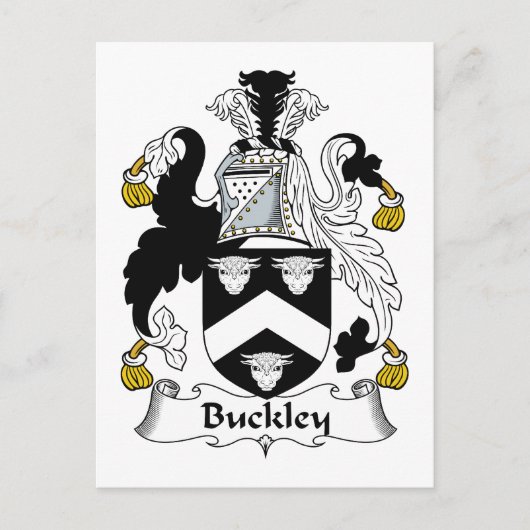Carte Postale Buckley Family Crest (Devant)