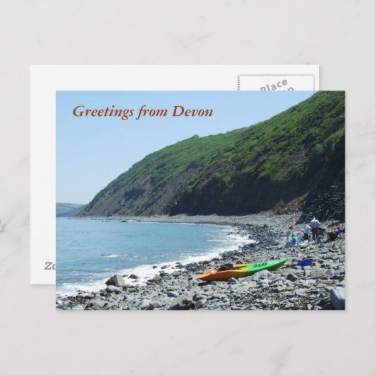 Carte Postale Bucks Mills Beach, Devon (Devant / Derrière)