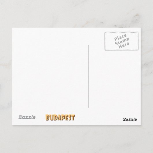 Carte Postale Budapest (Dos)