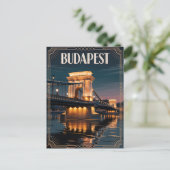 Carte Postale Budapest Art déco vintage (Debout devant)