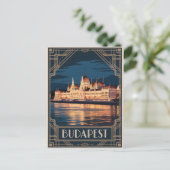 Carte Postale Budapest Art déco vintage (Debout devant)