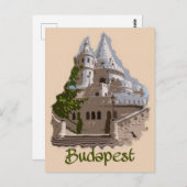 Carte Postale Budapest : Bastion des Pêcheurs (Devant / Derrière)