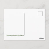 Carte Postale Budapest : Bastion des Pêcheurs (Dos)