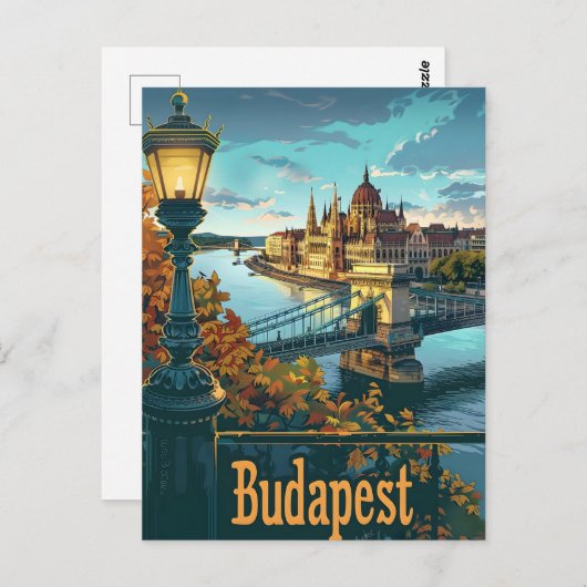 Carte Postale Budapest Danube (Devant / Derrière)