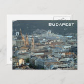 Carte Postale Budapest du centre (Devant / Derrière)