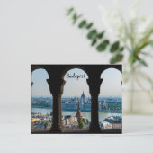 Carte Postale Budapest et parlement hongrois (Debout devant)
