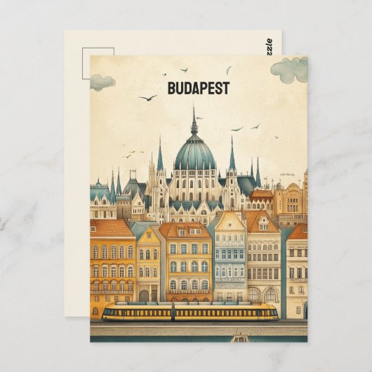 Carte Postale Budapest Hongrie (Devant / Derrière)