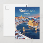Carte Postale Budapest Hongrie (Devant / Derrière)
