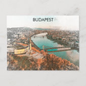 Carte Postale Budapest Hongrie Danube Panorama (Devant)