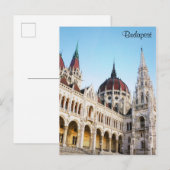 Carte Postale Budapest Hongrie Parlement Bâtiment Voyage (Devant / Derrière)