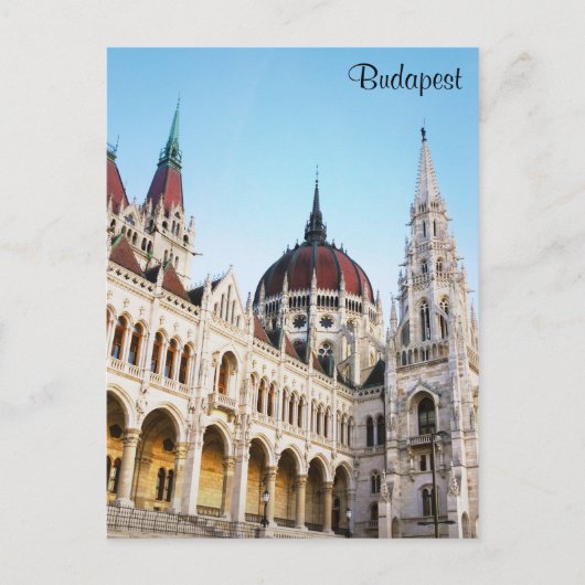 Carte Postale Budapest Hongrie Parlement Bâtiment Voyage (Devant)