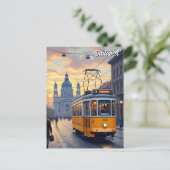 Carte Postale Budapest Hongrie Parlement Voyages (Debout devant)