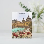 Carte Postale Budapest Hongrie Széchenyi Thermes (Debout devant)