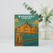 Carte Postale Budapest, Hungary Riverside Architecture Travel (Debout devant)