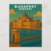 Carte Postale Budapest, Hungary Riverside Architecture Travel (Devant)