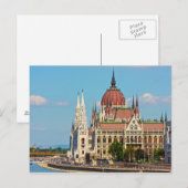 Carte Postale Budapest, le bâtiment du Parlement (Devant / Derrière)