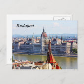 Carte Postale Budapest, le bâtiment du Parlement, Budapest (Devant / Derrière)