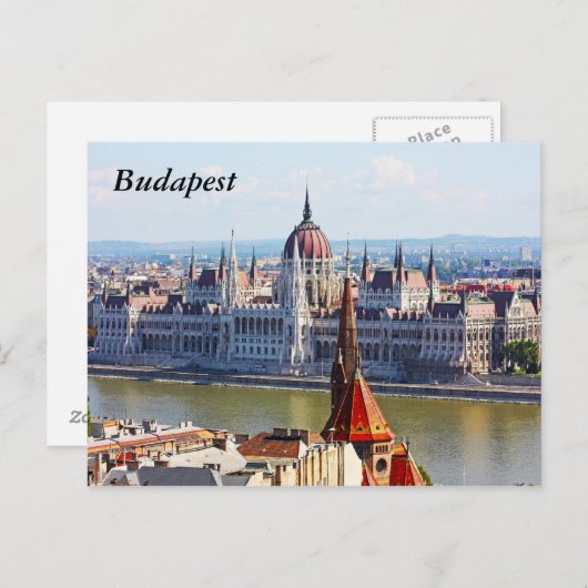 Carte Postale Budapest, le bâtiment du Parlement, Budapest (Devant / Derrière)