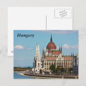 Carte Postale Budapest, le bâtiment du Parlement, Hongrie (Devant / Derrière)