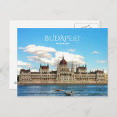 Carte Postale Budapest, Parlement (Devant / Derrière)